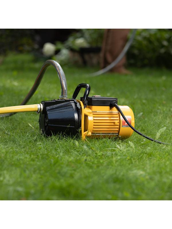 Садовый поверхностный насос GP1100C, 1100 Вт, 4500 л/ч, подъем 46 м, чугун Denzel