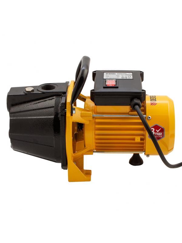 Садовый поверхностный насос GP1100C, 1100 Вт, 4500 л/ч, подъем 46 м, чугун Denzel