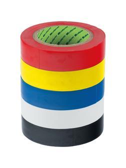 Набор изолент ПВХ цветных 15 мм х 10 м, 5шт/уп, 130 мкм Сибртех