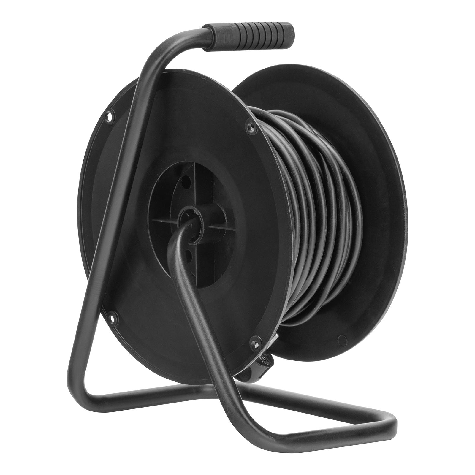 Удлинитель силовой 25 м, 16А, тип УХз16, ПВС, на кабельной катушке, 4 розетки, Россия Сибртех