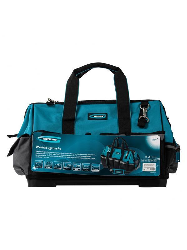 Сумка для инструмента HanD Werker, 42 кармана, дно пластик, наплечный ремень, 475 х 260 х 360 мм Gross