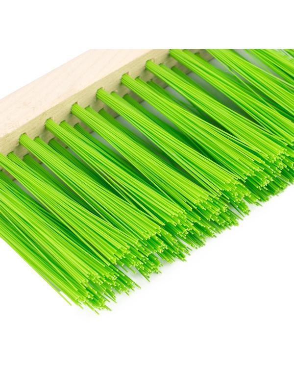 Щетка-сметка трехрядная, 280 мм, деревянная ручка Сибртех