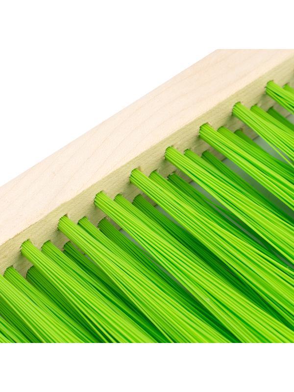 Щетка-сметка трехрядная, 280 мм, деревянная ручка Сибртех