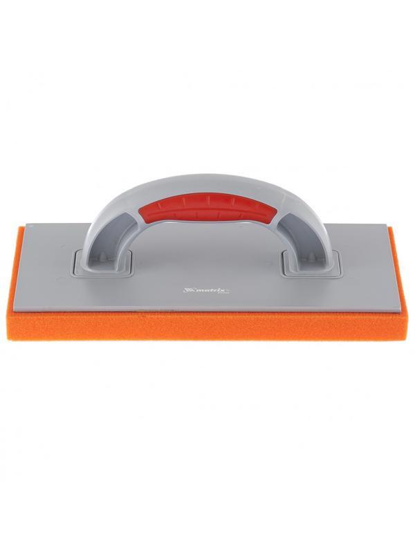 Терка пластмассовая, гидрогубчатое покрытие 20 мм, 270 x 130 мм, двухкомпонентная ручка Matrix