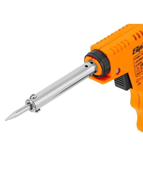 Паяльник-пистолет с регулировкой мощности 25-80 Вт, 220 В Sparta