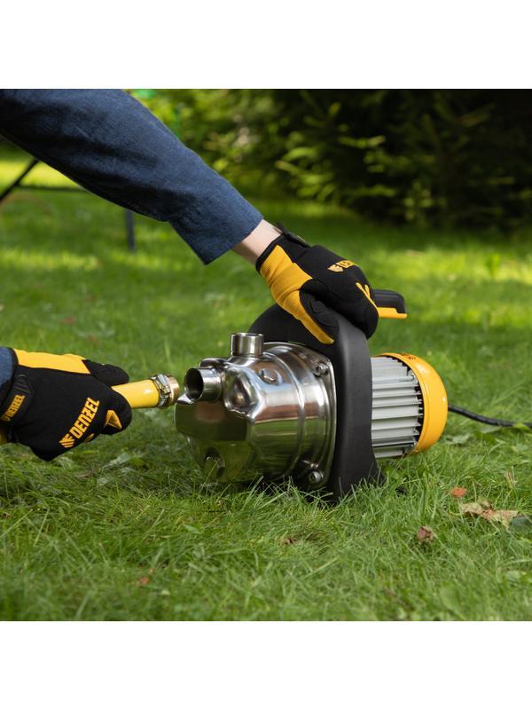 Садовый поверхностный насос GP1200Х, 1200 Вт, 3700 л/ч, подъем 46 м, нержавейка Denzel