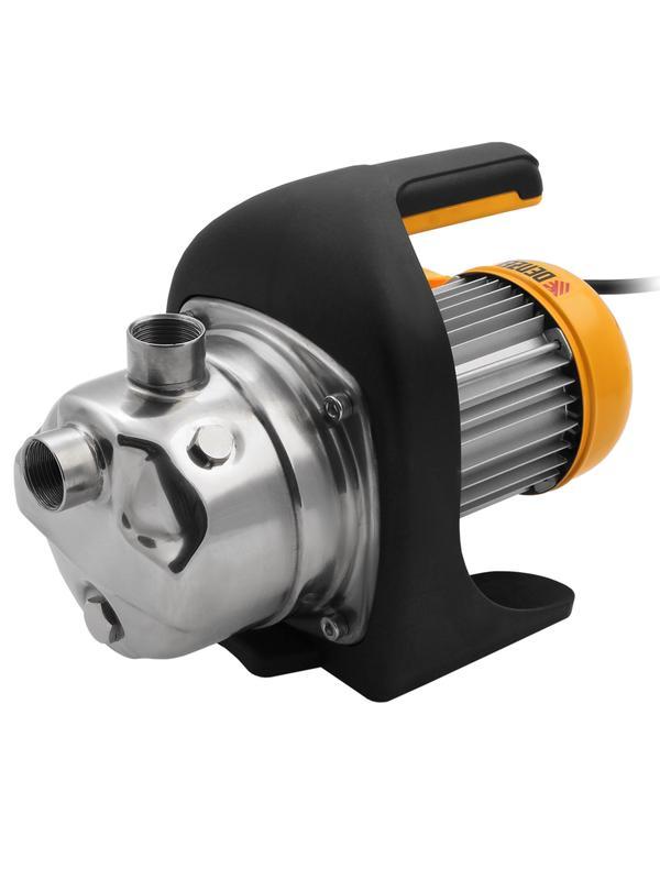 Садовый поверхностный насос GP1200Х, 1200 Вт, 3700 л/ч, подъем 46 м, нержавейка Denzel