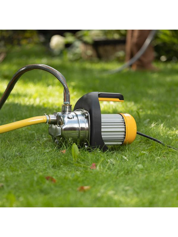 Садовый поверхностный насос GP1200Х, 1200 Вт, 3700 л/ч, подъем 46 м, нержавейка Denzel