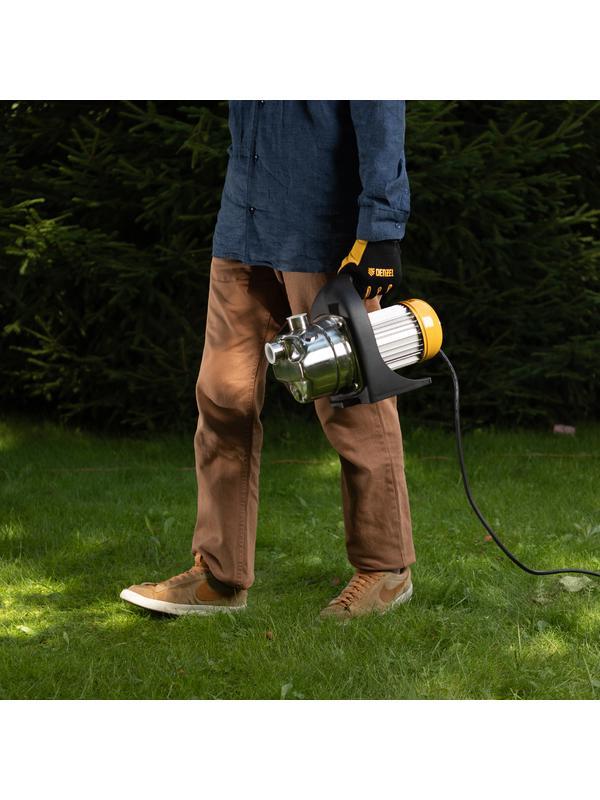 Садовый поверхностный насос GP1200Х, 1200 Вт, 3700 л/ч, подъем 46 м, нержавейка Denzel