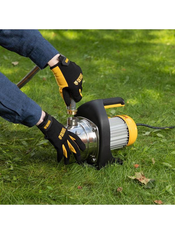 Садовый поверхностный насос GP1200Х, 1200 Вт, 3700 л/ч, подъем 46 м, нержавейка Denzel