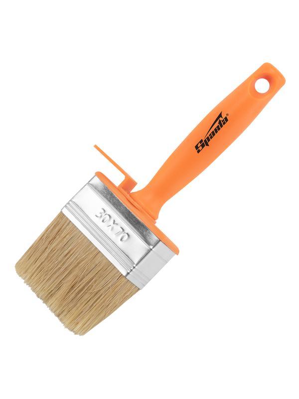 Кисть-ракля, 30 х 70 мм, натуральная щетина, пластмассовый корпус, пластмассовая ручка Sparta