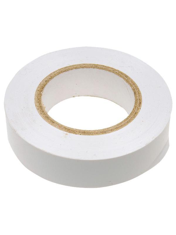 Изолента ПВХ, 19 мм х 20 м, белая Сибртех