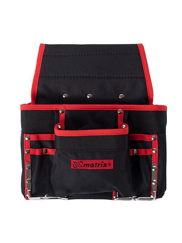 Подсумок поясной, 8 карманов, держатель для молотка, для клещей Matrix
