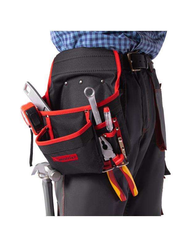 Подсумок поясной, 8 карманов, держатель для молотка, для клещей Matrix