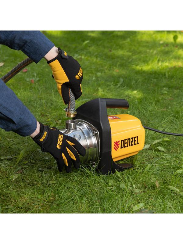 Садовый поверхностный насос GP 1000Х, 1000 Вт, 3500 л/ч, подъем 44 м, нержавейка Denzel