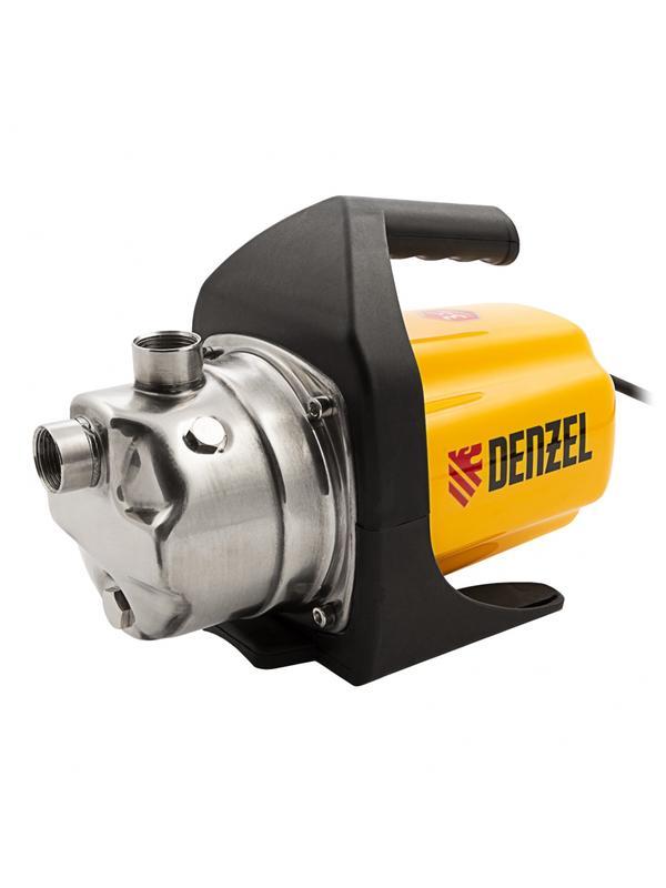 Садовый поверхностный насос GP 1000Х, 1000 Вт, 3500 л/ч, подъем 44 м, нержавейка Denzel