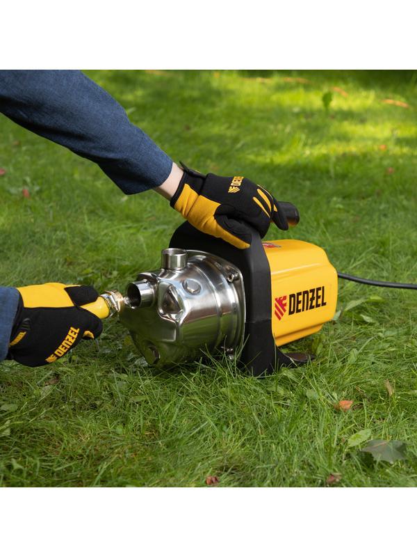 Садовый поверхностный насос GP 1000Х, 1000 Вт, 3500 л/ч, подъем 44 м, нержавейка Denzel