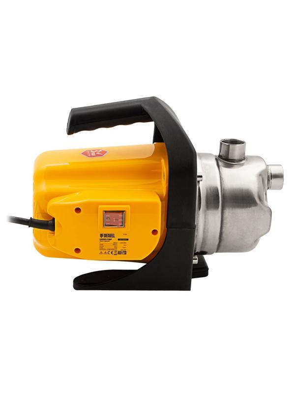 Садовый поверхностный насос GP 1000Х, 1000 Вт, 3500 л/ч, подъем 44 м, нержавейка Denzel