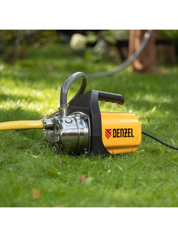 Садовый поверхностный насос GP 1000Х, 1000 Вт, 3500 л/ч, подъем 44 м, нержавейка Denzel