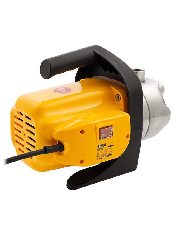 Садовый поверхностный насос GP 1000Х, 1000 Вт, 3500 л/ч, подъем 44 м, нержавейка Denzel