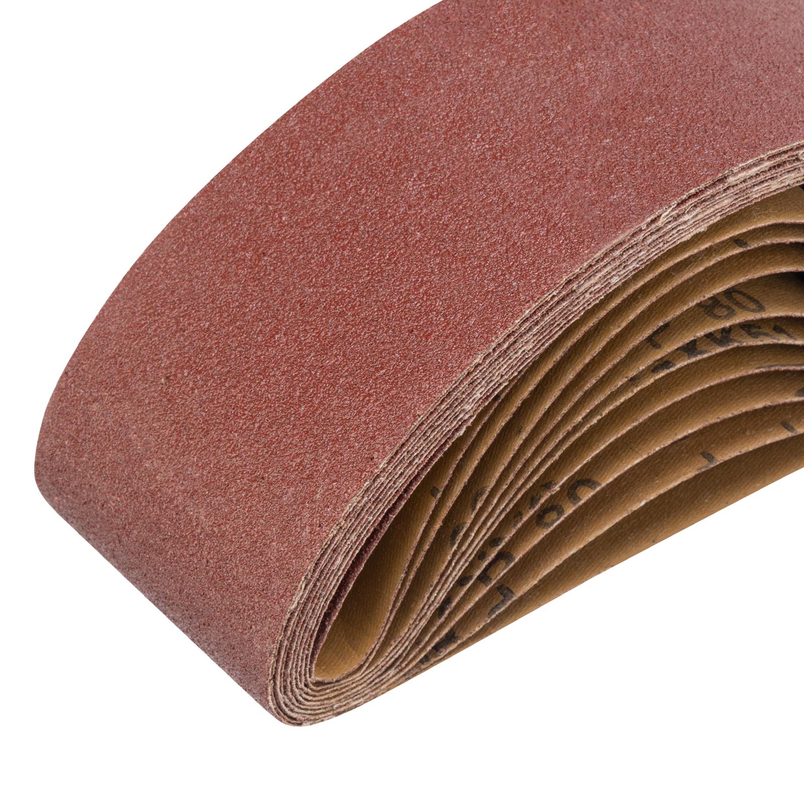 Лента абразивная бесконечная, P 80, 75 х 457 мм, 10 шт Matrix