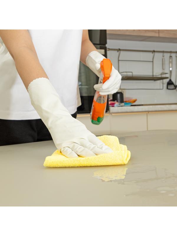 Салфетка универсальная из микрофибры 300 x 300 мм, жёлтая, Home Palisad