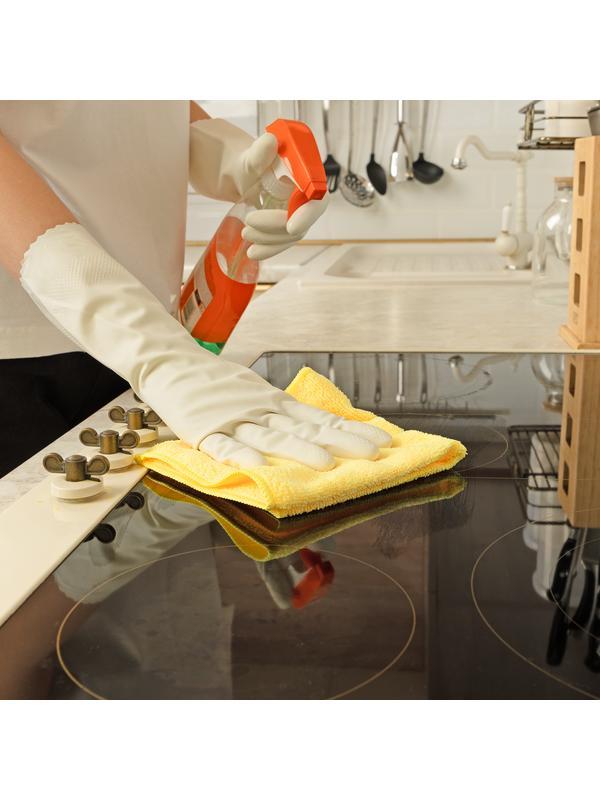 Салфетка универсальная из микрофибры 300 x 300 мм, жёлтая, Home Palisad
