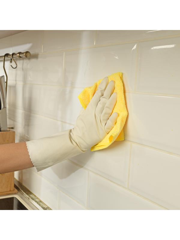 Салфетка универсальная из микрофибры 300 x 300 мм, жёлтая, Home Palisad