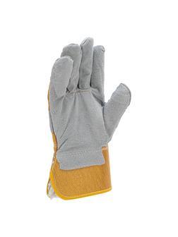 Перчатки спилковые комбинированные, усиленные, утолщенные, размер XL, Сибртех