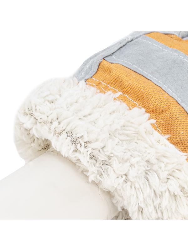 Перчатки спилковые комбинированные, усиленные, утолщенные, размер XL, Сибртех