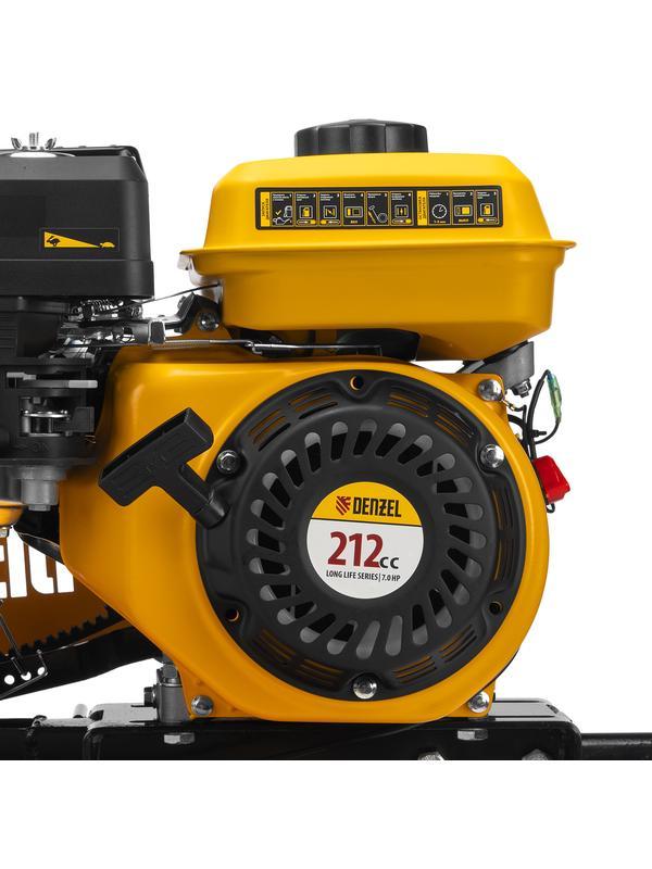 Мотоблок DPT-370S, 7 л.с., ремен.сцеп, фрез 3х4, ШОМ, передачи 3В/1Н Denzel