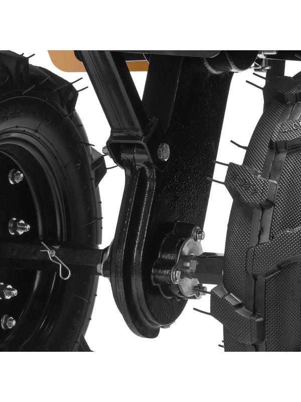 Мотоблок DPT-370S, 7 л.с., ремен.сцеп, фрез 3х4, ШОМ, передачи 3В/1Н Denzel