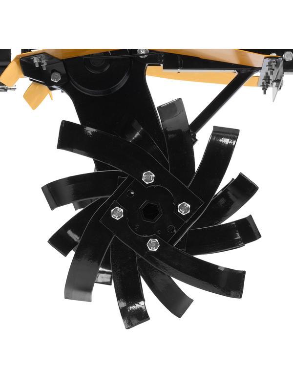 Мотоблок DPT-370S, 7 л.с., ремен.сцеп, фрез 3х4, ШОМ, передачи 3В/1Н Denzel