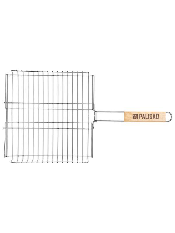 Решетка-гриль 340х340х60 мм, объемная, нержавеющая сталь, Camping// Palisad