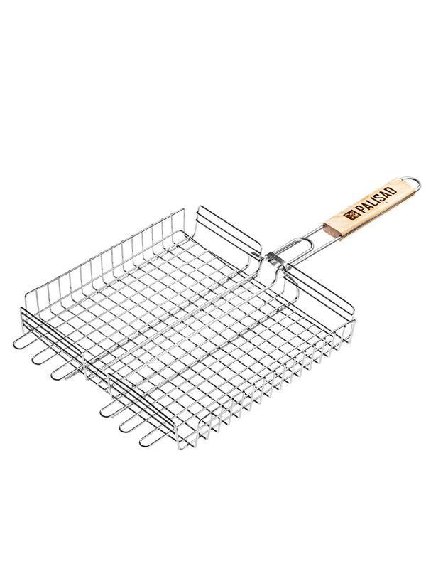 Решетка-гриль 340х340х60 мм, объемная, нержавеющая сталь, Camping// Palisad