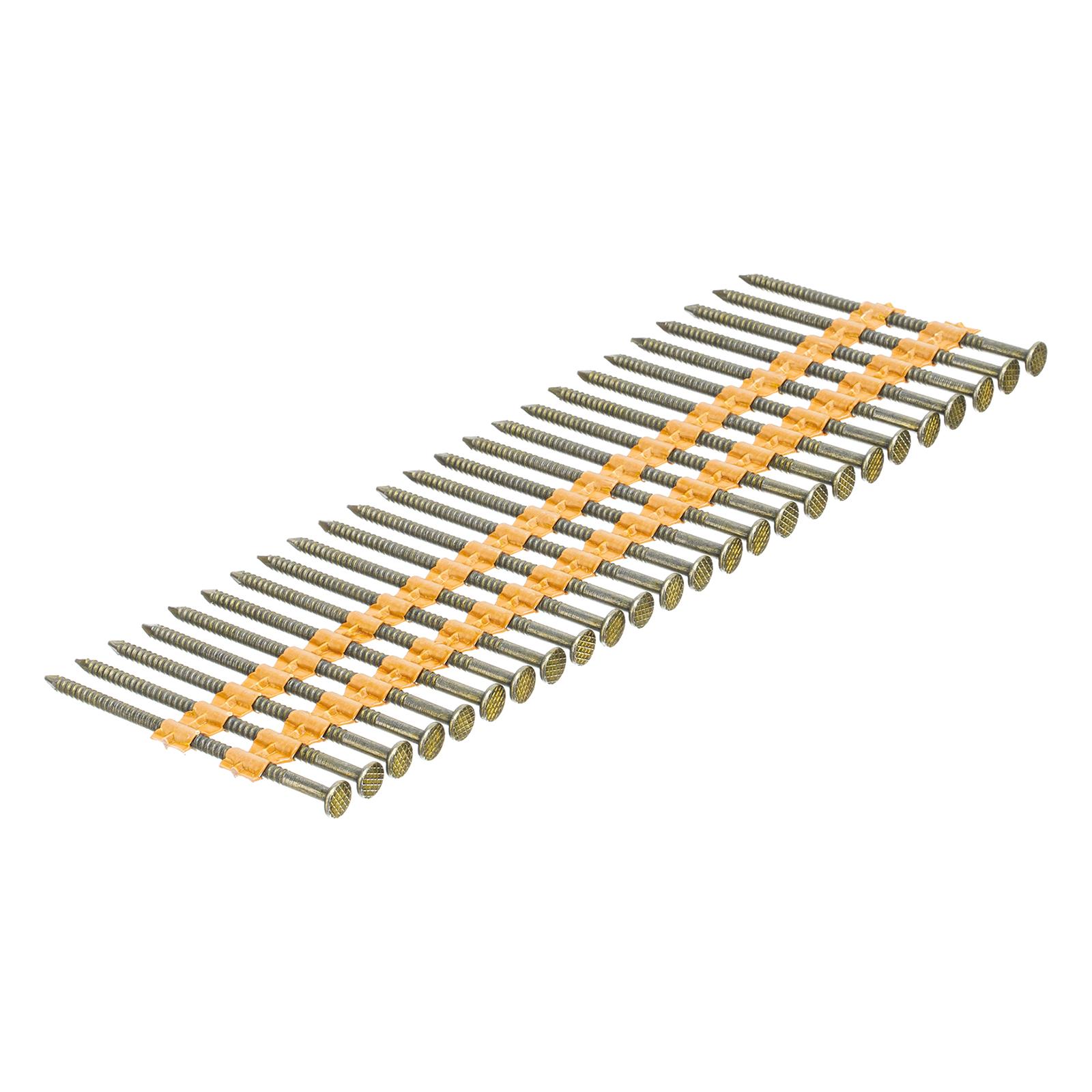 Гвозди для пнев. нейлера (крашен.), длина - 65 мм, диам. - 2,9 мм, 2000 шт. Denzel