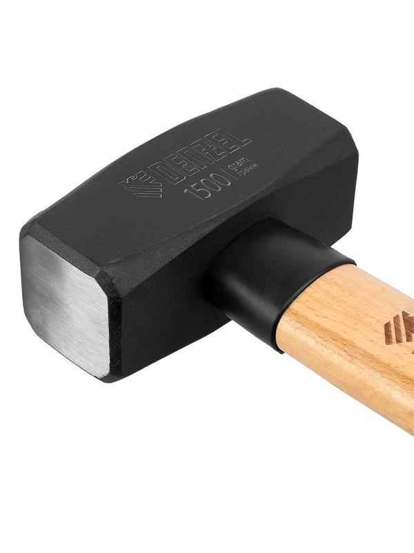 Кувалда, 1500 г, кованая головка, буковая рукоятка Denzel