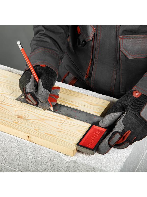 Угольник стальной, 250 мм, градуировка Matrix