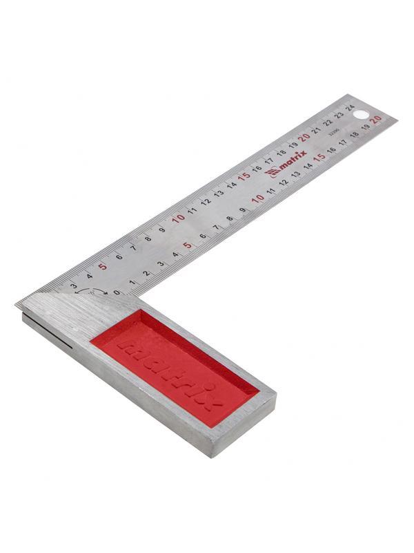 Угольник стальной, 250 мм, градуировка Matrix