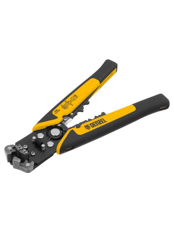 Щипцы для зачистки электропроводов 0,2-6 мм2, функция обрезания проводов// Denzel