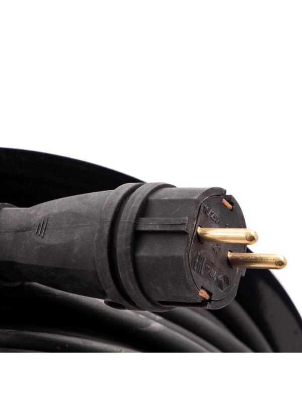 Удлинитель силовой 50 м, 16А, тип УХз16, КГ 3 x 2.5 мм, на стальной катушке, 4 розетки Сибртех