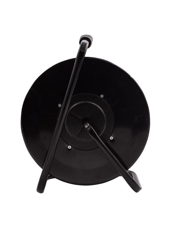 Удлинитель силовой 50 м, 16А, тип УХз16, КГ 3 x 2.5 мм, на стальной катушке, 4 розетки Сибртех