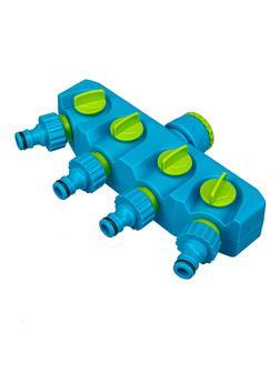 Разветвитель четырехканальный, пластиковый Palisad Luxe