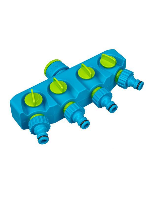 Разветвитель четырехканальный, пластиковый Palisad Luxe