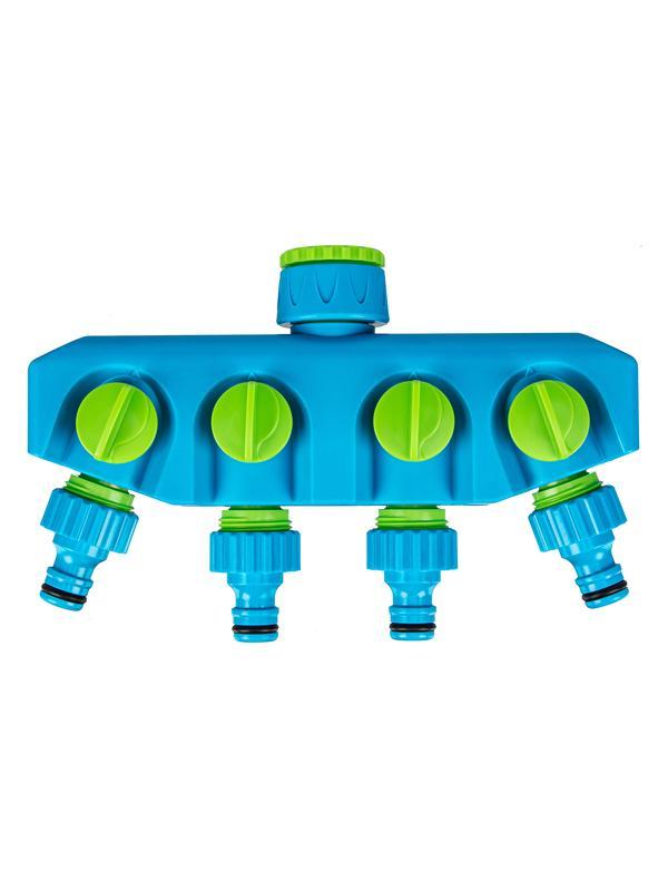 Разветвитель четырехканальный, пластиковый Palisad Luxe