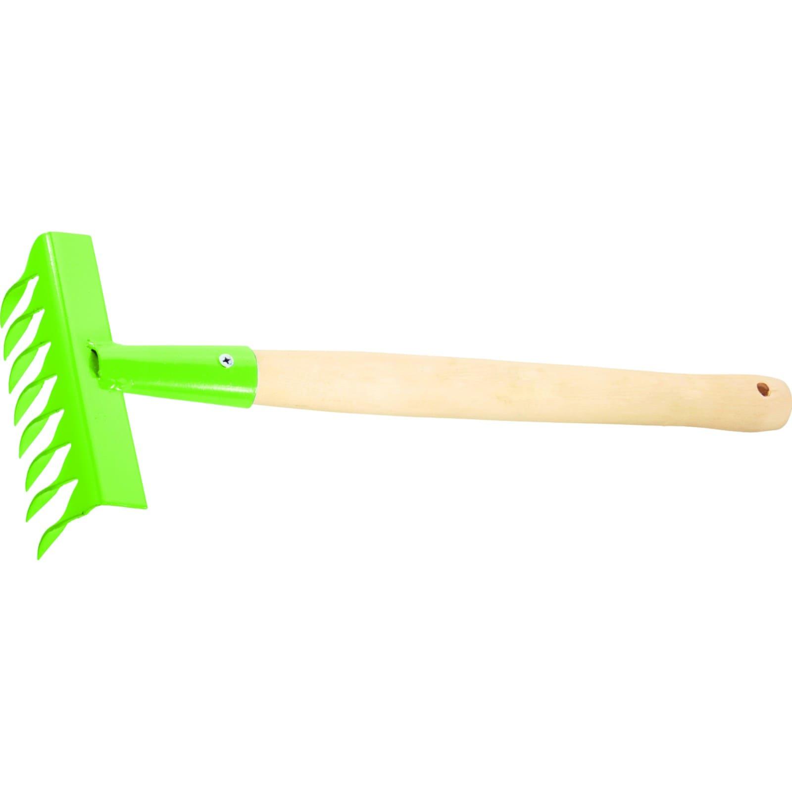 Грабли витые 8-зубые, 160х390 мм, стальные, деревянная рукоятка Palisad