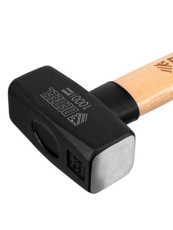 Кувалда, 1000 г, кованая головка, буковая рукоятка Denzel