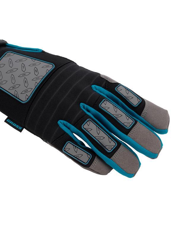 Перчатки универсальные, усиленные, с защитными накладками, DELUXE, размер L (9) Gross