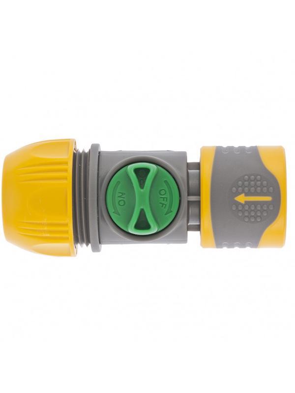 Соединитель быстросъемный унив. 1/2-3/4 с переключателем Palisad Luxe