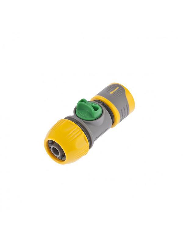 Соединитель быстросъемный унив. 1/2-3/4 с переключателем Palisad Luxe